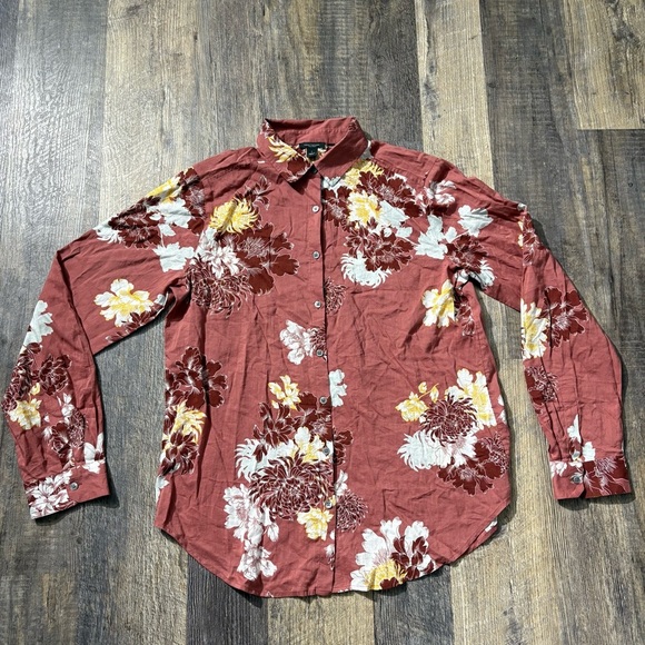 Ann Taylor long sleeve button up shirt size small - Picture 1 of 9